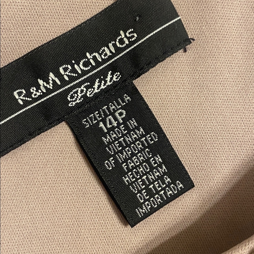 EUC R&M RICHARDS Lace + Chiffon Dress 14P - Picture 10 of 11